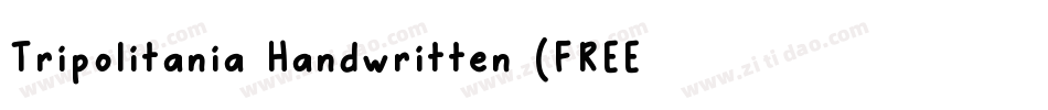 Tripolitania Handwritten (FREE)字体转换
